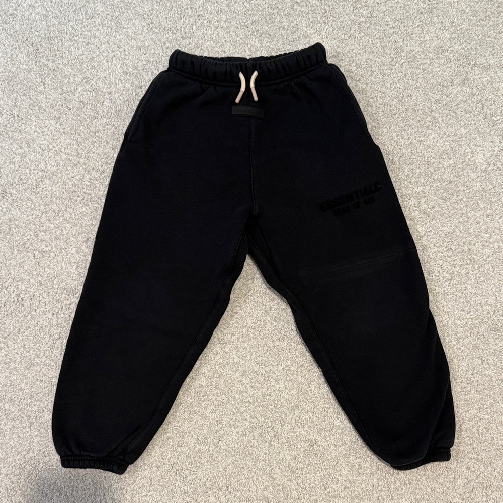 Fear of God Essentials Black Kids Joggers